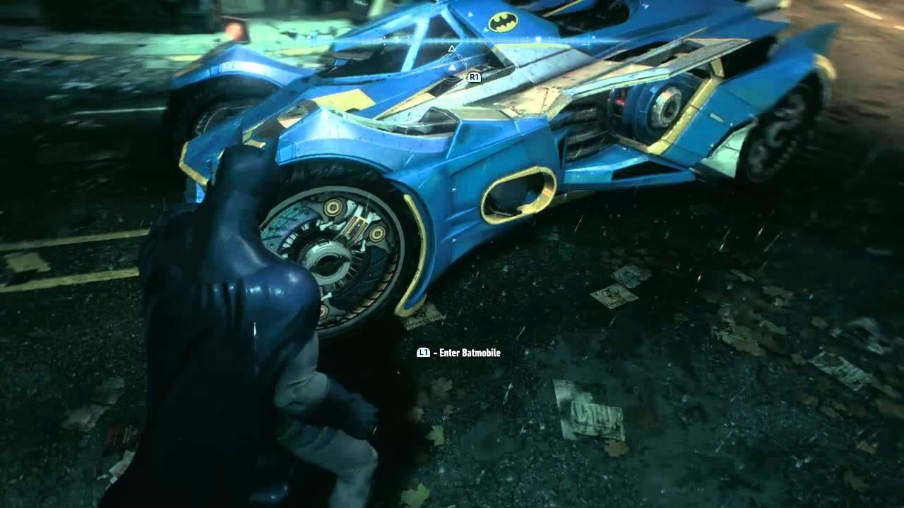 Batman: Arkham Knight - 1970s Batman Themed Batmobile Skin screenshot